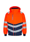 High Vis Oranje/Marineblauw