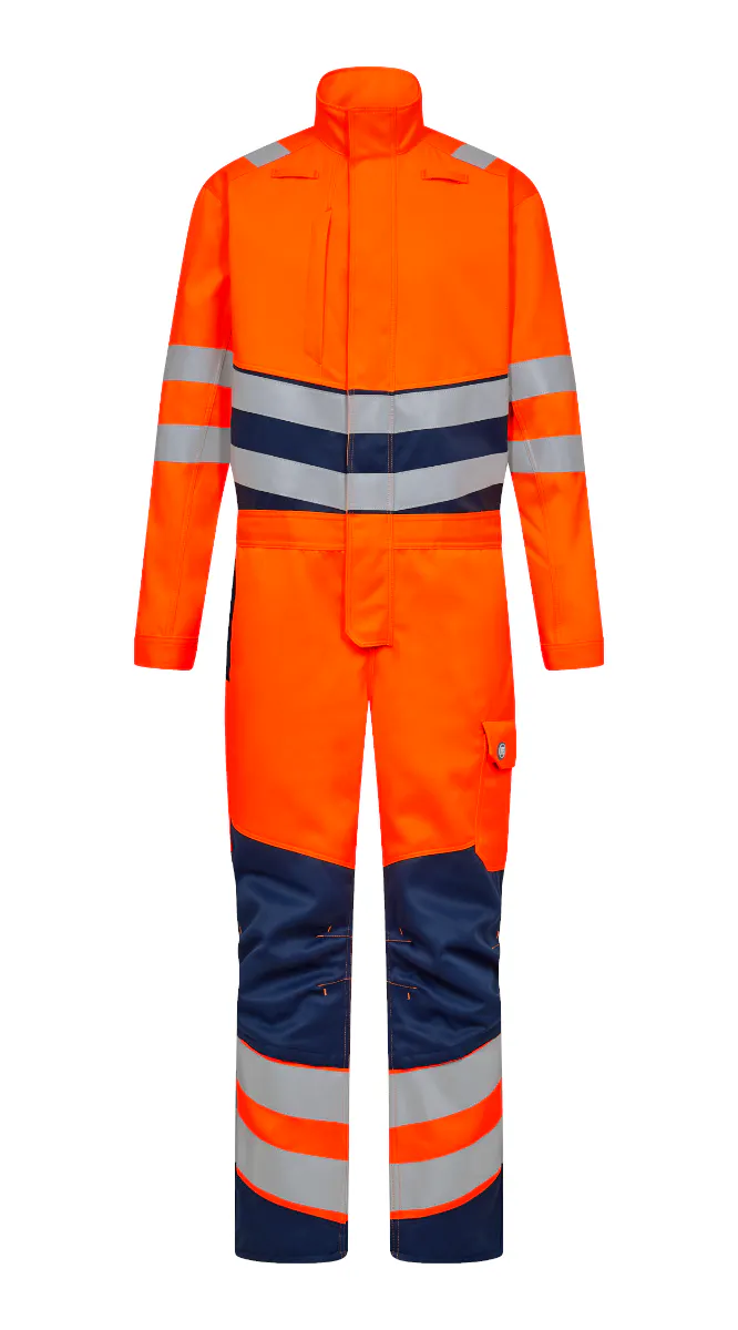 High Vis Orange/Marineblau