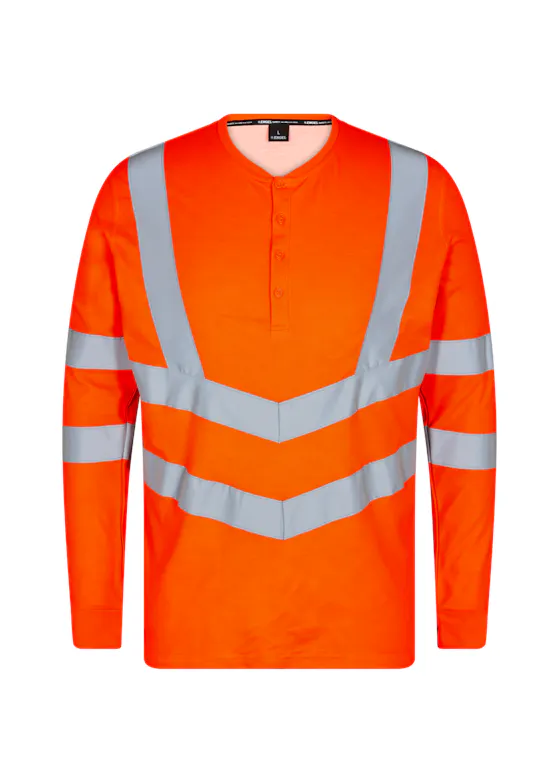 Engel Safety Grandad T-shirt L/S 9548-182 Reflecterend