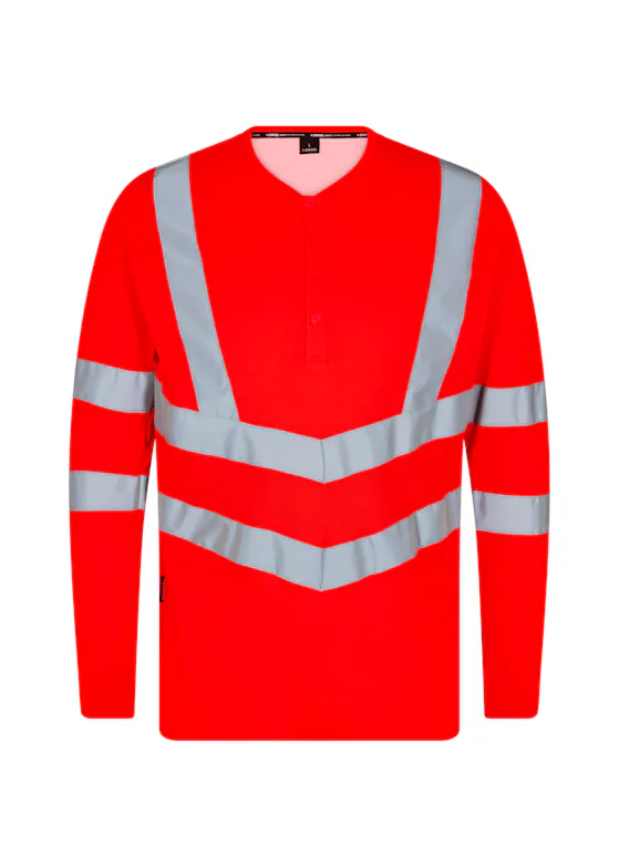 Engel Safety Grandad T-shirt L/S 9548-182 Reflecterend