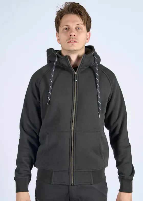 FHB Jörg-Sweatjacke mit Kapuze und Kunstfell