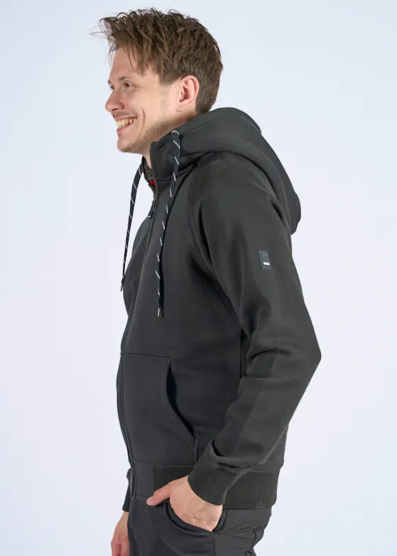FHB Jörg-Sweatjacke mit Kapuze und Kunstfell