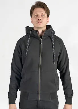 FHB Jörg-Sweatjacke mit Kapuze und Kunstfell