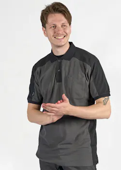 FHB Konrad 91490 Poloshirt Tweekleurige Borstzak Regular Fit