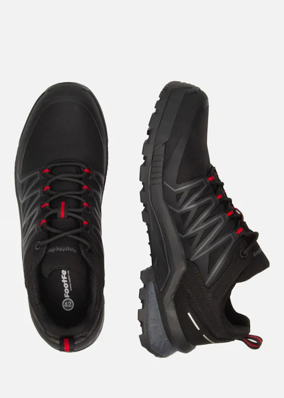 Footfellas Jack S3S Werkschoen Zwart/Rood