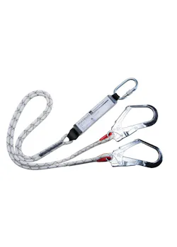 Portwest FP55 Longe antichute à double gaine avec amortisseur de chute