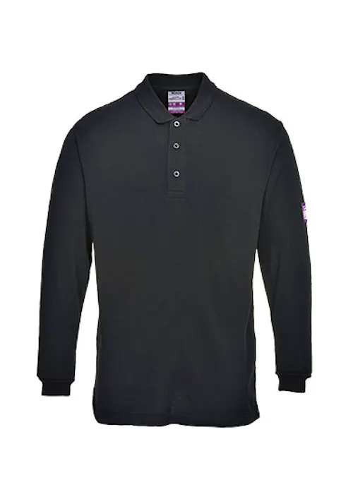 Portwest vlamvertragend Antistatisch lange mouw poloshirt FR10