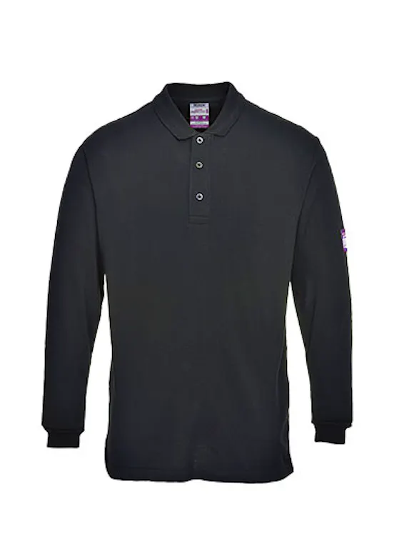 Portwest vlamvertragend Antistatisch lange mouw poloshirt FR10