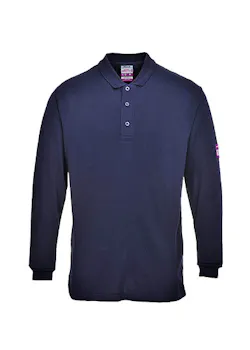 Portwest vlamvertragend Antistatisch lange mouw poloshirt FR10 miniatuur