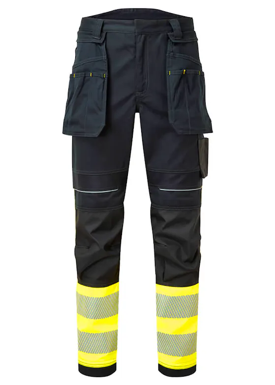 Portwest FR416 - PW3 FR Hi-Vis-Klasse-1-Hose mit Holstertaschen