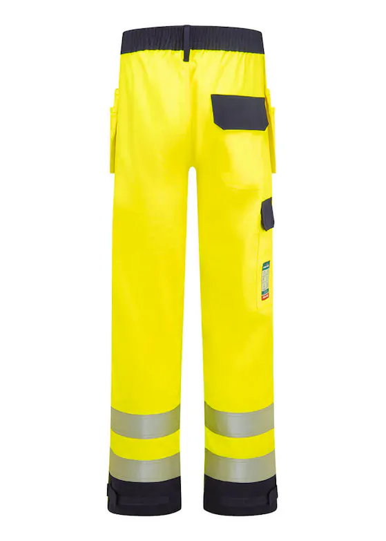 Portwest Bizflame Work Holsterhose FR440 – Hi-Vis-Contrast, FR, antistatisch, UV-Schutz