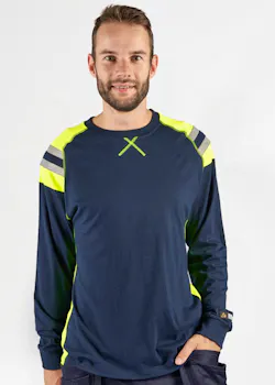 Fristads 111842 T-Shirt Lange Mouwen 7072 Tflh Vlamwerend