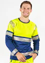 Fristads Hi-Vis-T-Shirt mit langen Ärmeln, Klasse 2, 7457 Thv Vorschaubild