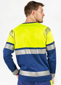 Fristads Hi Vis T-Shirt Lange Mouwen Klasse 2 7457 Thv miniatuur