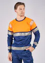 Fristads Hi Vis T-Shirt Met Lange Mouwen Klasse 1 7519 Thv miniatuur