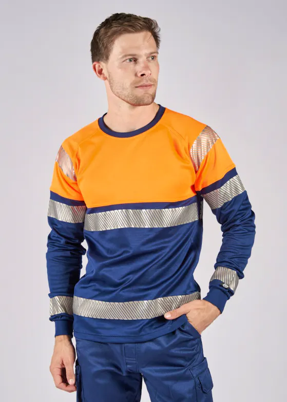 Fristads Hi Vis T-Shirt Met Lange Mouwen Klasse 1 7519 Thv