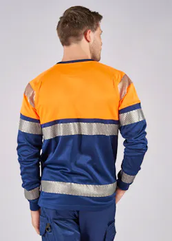 Fristads 129513 T-Shirt Met Lange Mouwen High Vis Klasse 1 7519 Thv UV-bescherming Stiby miniatuur