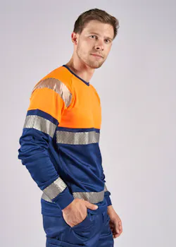 Fristads 129513 T-Shirt Met Lange Mouwen High Vis Klasse 1 7519 Thv UV-bescherming Stiby miniatuur