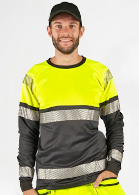 Fristads Hi Vis T-Shirt Met Lange Mouwen Klasse 1 7519 Thv