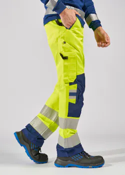 Fristads High Vis Green Broek Klasse 2 2651 GPLU miniatuur