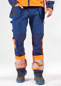 Fristads Stiby High Vis Green werkbroek stretch klasse 1 2643 GSTP