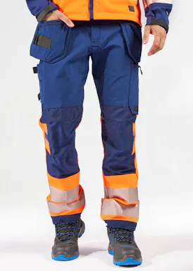 Fristads High Vis Green werkbroek stretch klasse 1 2643 GSTP