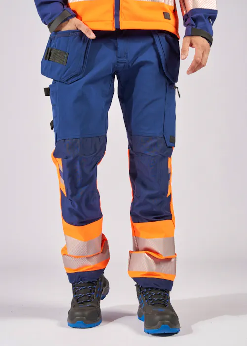 Fristads Stiby High Vis Green werkbroek stretch klasse 1 2643 GSTP
