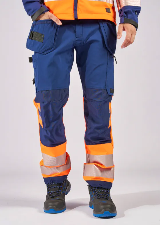 Fristads Hi-Vis Green Stretchhose Klasse 1 2643 GSTP