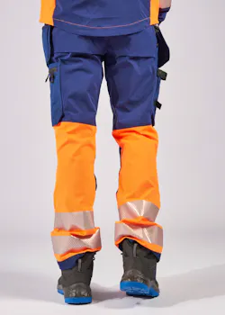 Fristads Stiby High Vis Green werkbroek stretch klasse 1 2643 GSTP miniatuur