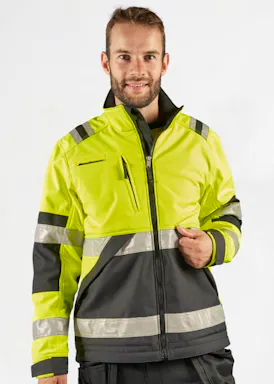 Fristads High Vis Softshelljack Klasse 2 4083 WYH