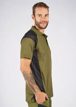 Fristads Green 300509 Heavy Poloshirt 7047 GPM UV-Bescherming Skarup miniatuur