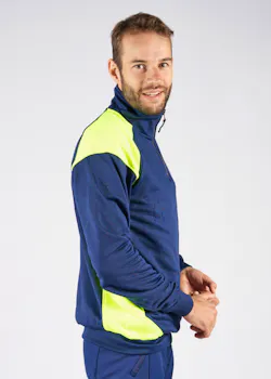 Fristads Skarup Sweater met Korte Rits 7048 SHV miniatuur