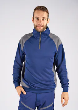 Fristads 300511 Sweater Met Korte Rits 7048 GSM - 122408 Regular Fit Skarup miniatuur