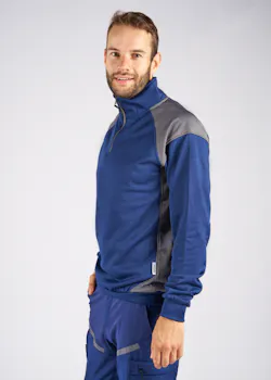 Fristads 300511 Sweater Met Korte Rits 7048 GSM - 122408 Regular Fit Skarup miniatuur