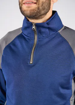 Fristads 300511 Sweater Met Korte Rits 7048 GSM - 122408 Regular Fit Skarup miniatuur