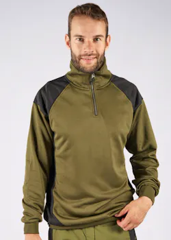 Fristads Skarup Sweater met Korte Rits 7048 SHV miniatuur