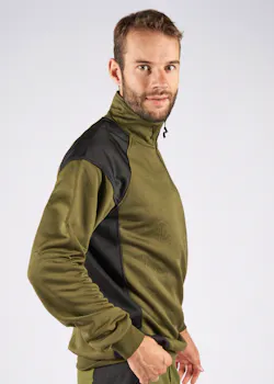 Fristads Skarup Sweater met Korte Rits 7048 SHV miniatuur