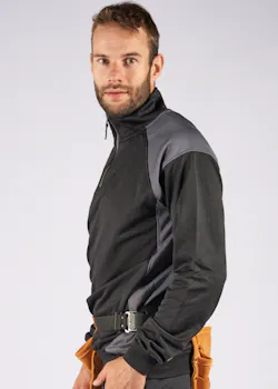 Fristads Skarup Sweater met Korte Rits 7048 SHV miniatuur