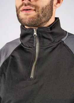 Fristads Skarup Sweater met Korte Rits 7048 SHV miniatuur
