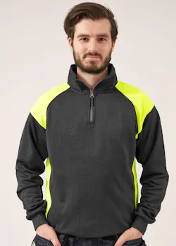 Fristads Skarup Sweater met Korte Rits 7048 SHV miniatuur