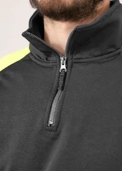 Fristads Skarup Sweater met Korte Rits 7048 SHV miniatuur