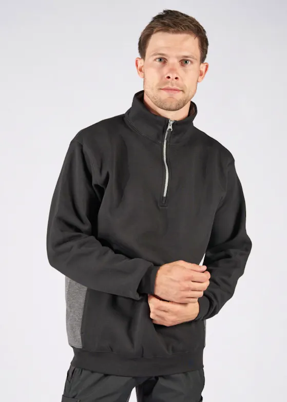 Fristads Sweatshirt mit kurzem Reißverschluss 1705 DF