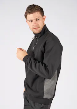Fristads Sweat-shirt avec fermeture éclair courte 1705 DF thumbnail (vignette)