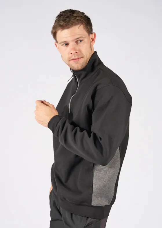 Fristads Sweatshirt mit kurzem Reißverschluss 1705 DF