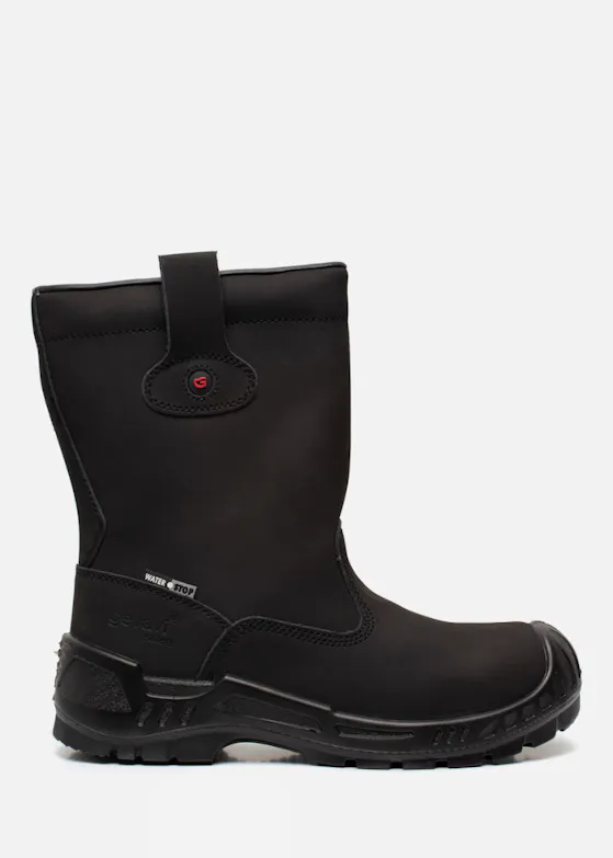 Gevavi GS91 Bari, gefütterter Sicherheitsstiefel S3, schwarz