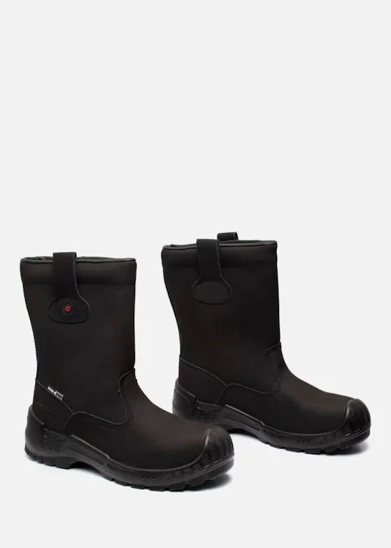 Gevavi GS91 Bari, gefütterter Sicherheitsstiefel S3, schwarz