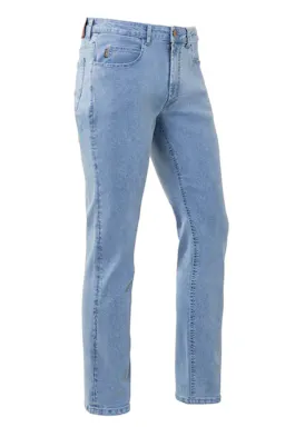 Brams Paris Gibson Men's A21 Stretch Pant, Light Blue Wash