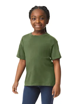 Gildan GIL64000B T-shirt Short Sleeves Softstyle Regular Fit Kinderen miniatuur