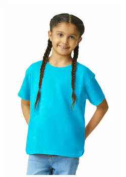 Gildan GIL64000B T-shirt Short Sleeves Softstyle Regular Fit Kinderen miniatuur