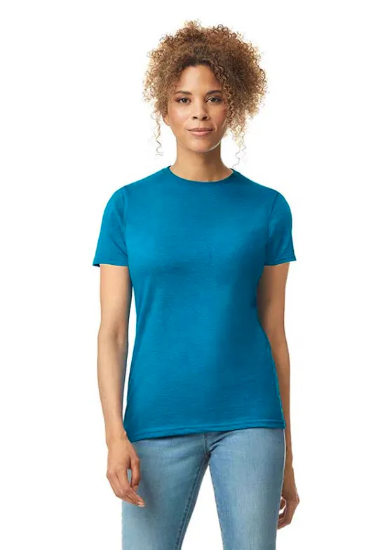 Gildan GIL64000L Kurzarm-T-Shirt Softstyle Regular Damen-Fit